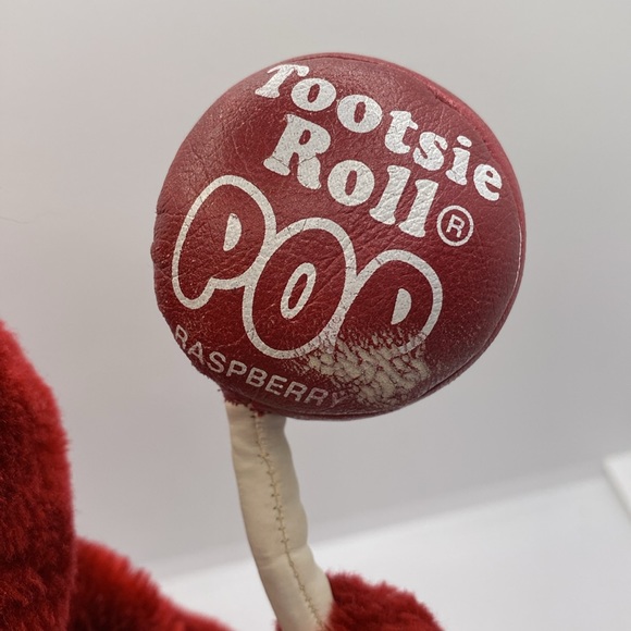 Vintage Nanco Tootsie Roll Pop Raspberry Plush Stuffed Animal Bear 1999 - Picture 14 of 14